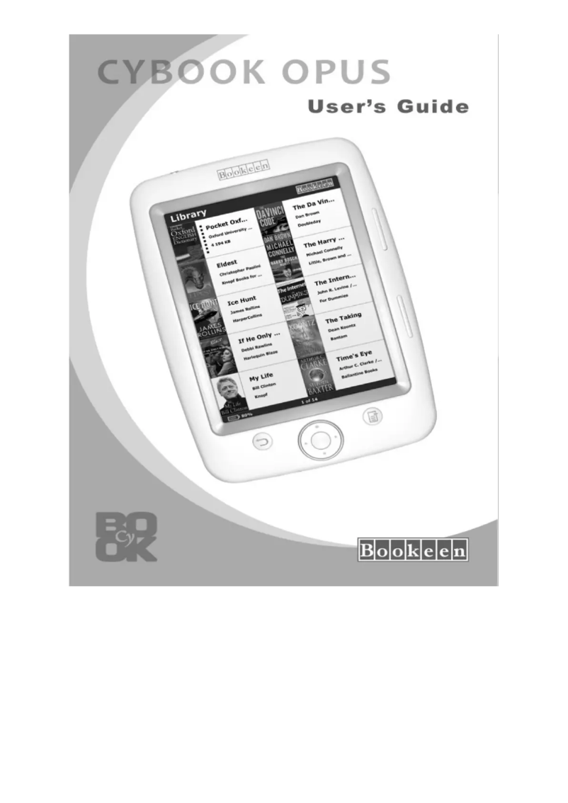 Page 1 de la notice Manuel utilisateur Bookeen Cybook Opus