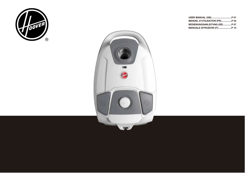 Page 1 de la notice Manuel utilisateur Hoover HE320PET 021