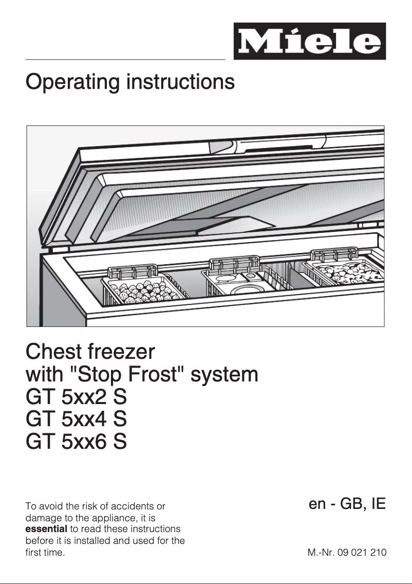 Page 1 de la notice Manuel utilisateur Miele GT5242 S