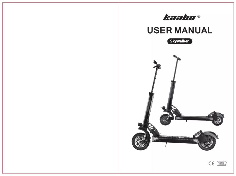 Page 1 de la notice Manuel utilisateur Kaabo Skywalker 8H