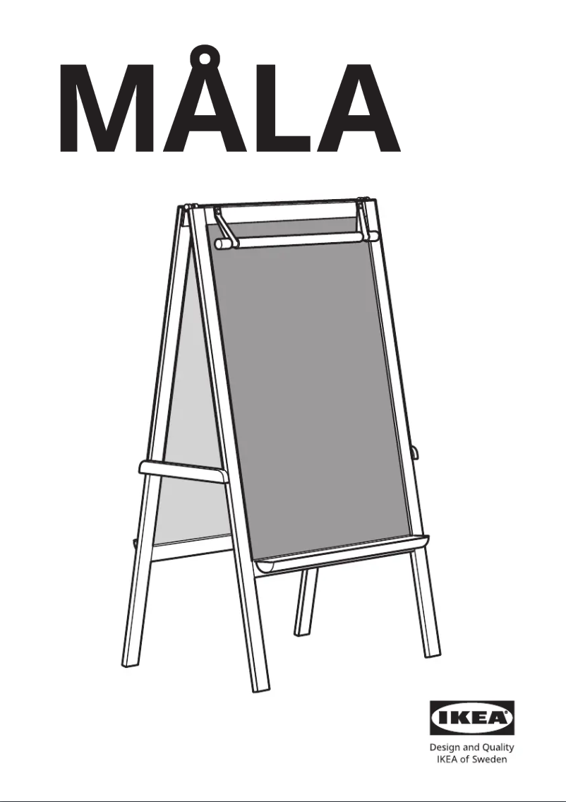 Page 1 de la notice Manuel utilisateur Ikea MÅLA 905.659.33