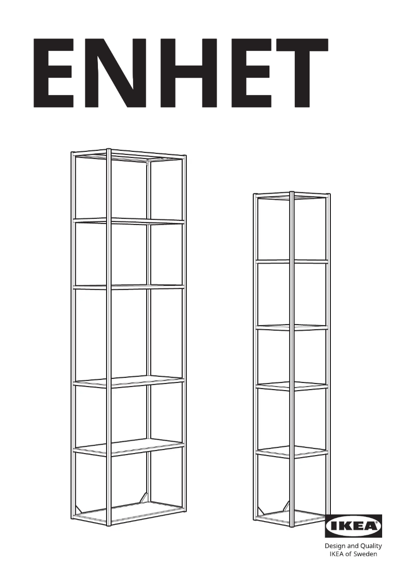 Page 1 de la notice Manuel utilisateur Ikea ENHET 905.144.82