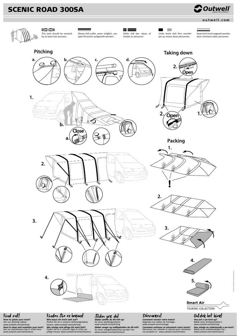 Page 1 of the manual User Manual Outwell Scenic Road 300SA