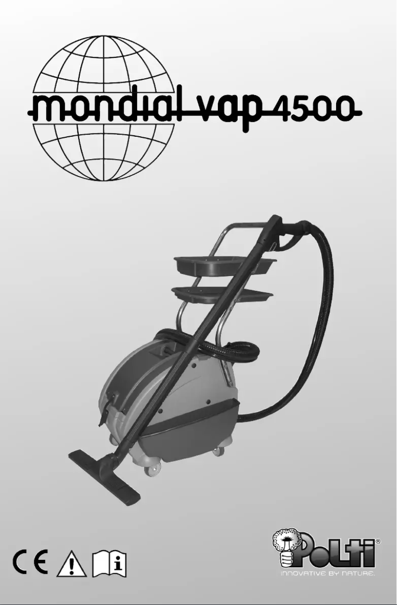 Page 1 de la notice Manuel utilisateur Polti Mondial VAP 4500