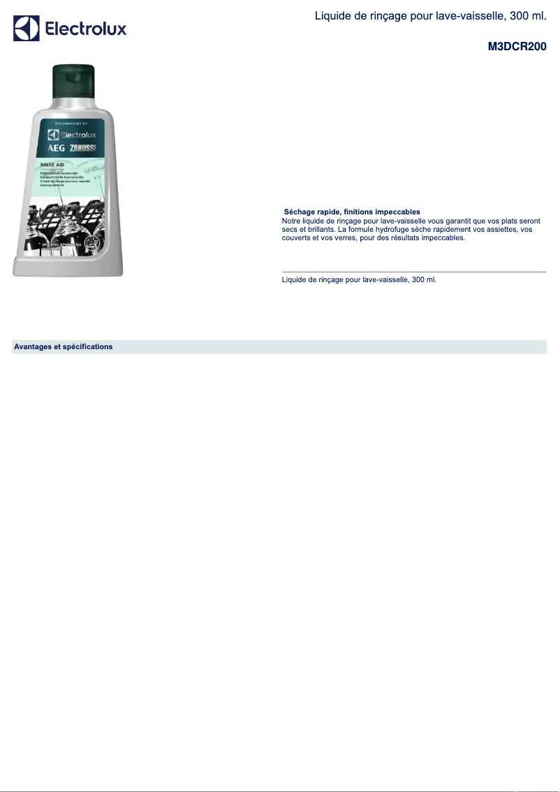 Página 1 del manual Manual de usuario AEG M3DCR200