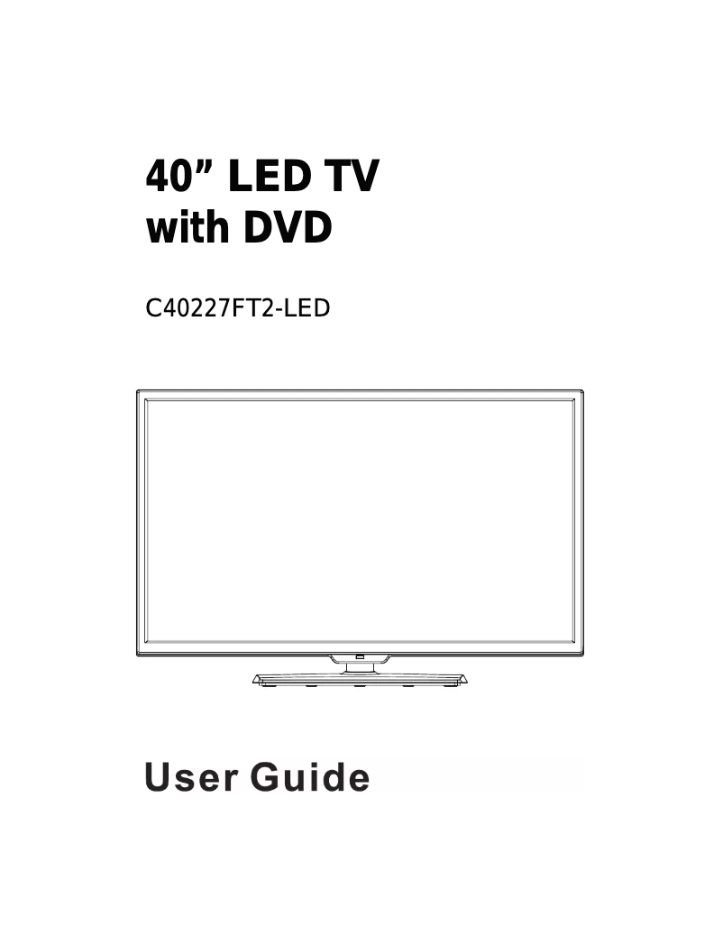 Page 1 of the manual User Manual Cello C40227FT2