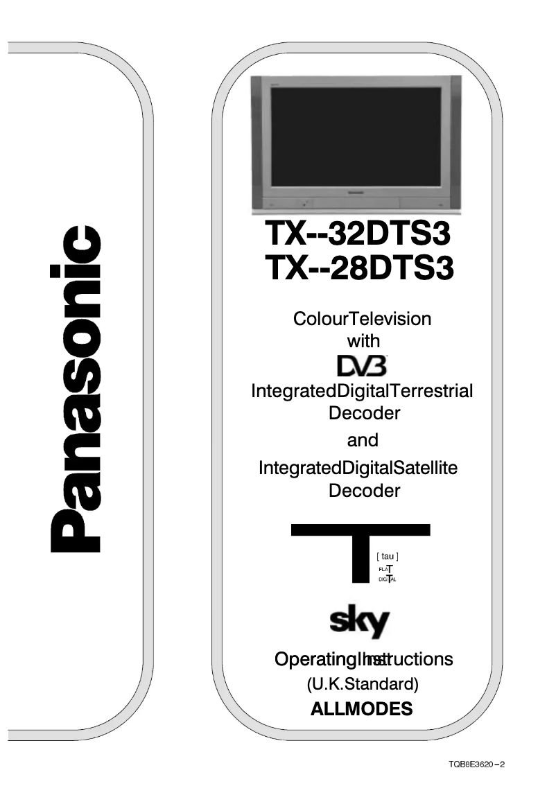 Page 1 de la notice Manuel utilisateur Panasonic TX-28DTS3