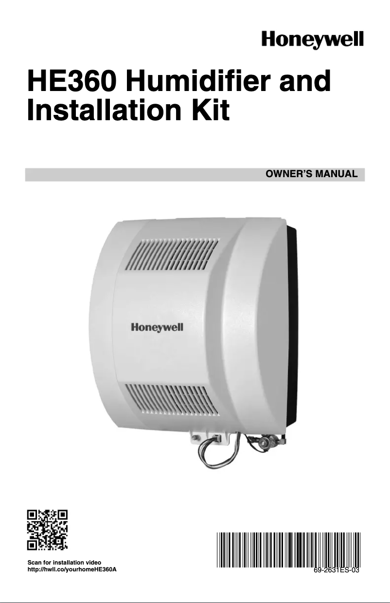 Page 1 de la notice Manuel utilisateur Honeywell HE360A1075