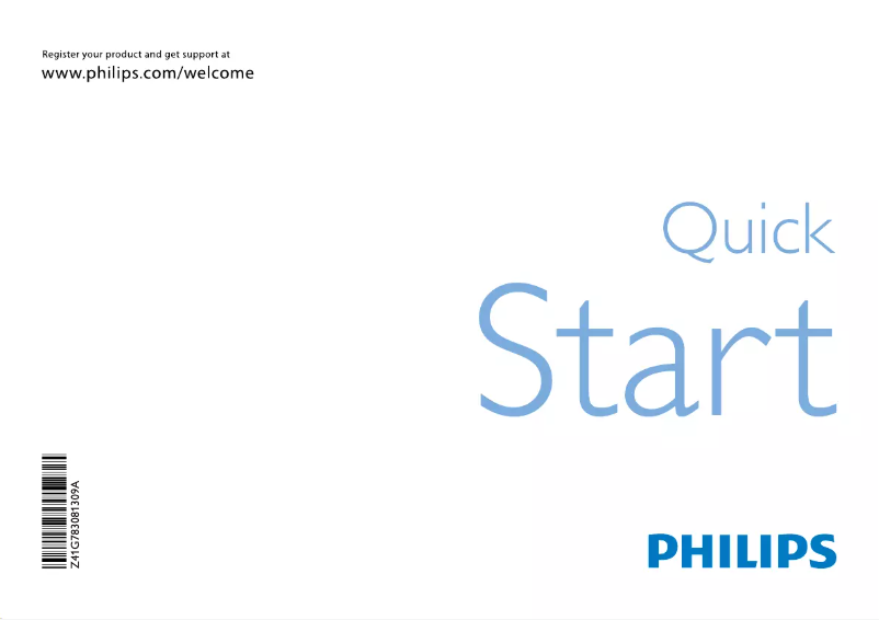 Page n°1 - Guide de démarrage rapide Philips 22PFL3405