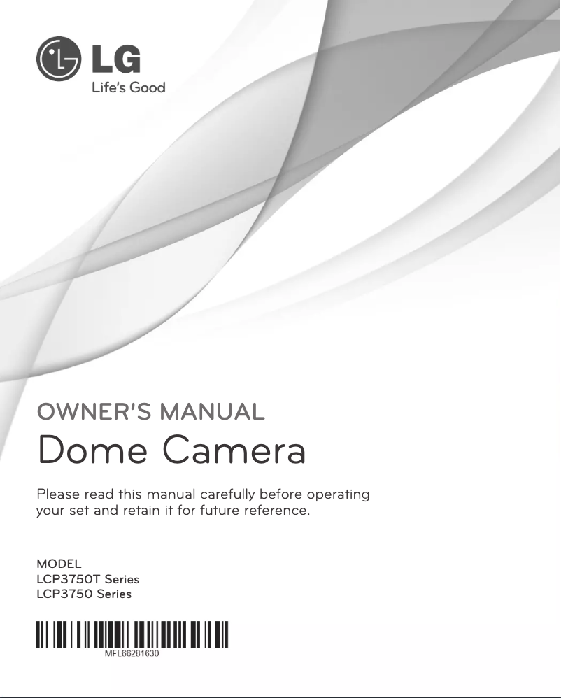 Page 1 de la notice Manuel utilisateur LG LCP3750T