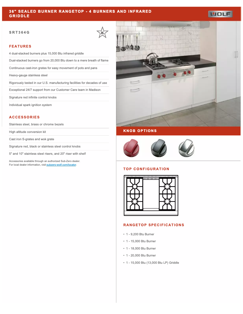 Página 1 del manual Manual de usuario Wolf SRT366