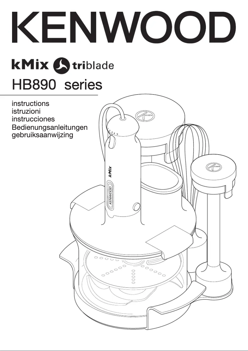 Page 1 of the manual User Manual Kenwood kMix HB890