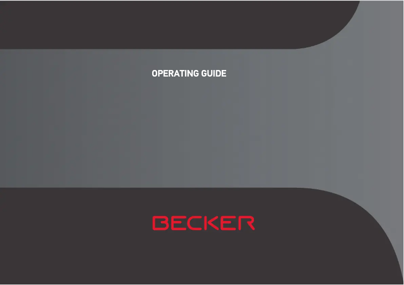 Página 1 del manual Manual de usuario Becker Ready 50 EU20 LMU