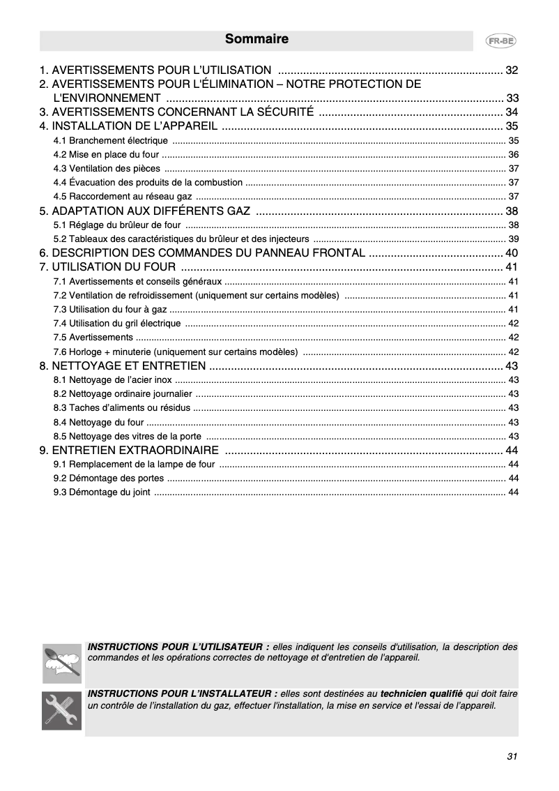 Página 1 del manual Manual de usuario Smeg S810G