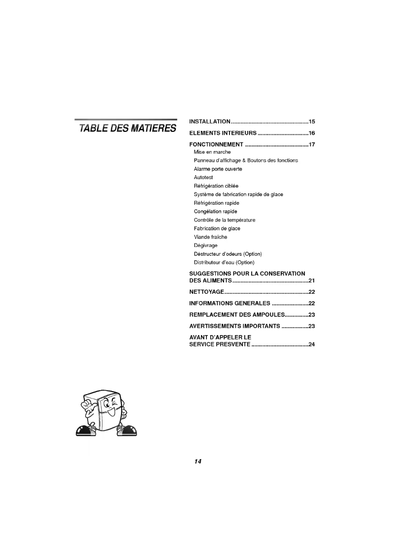 Page 1 of the manual User Manual LG GR-712DEQF