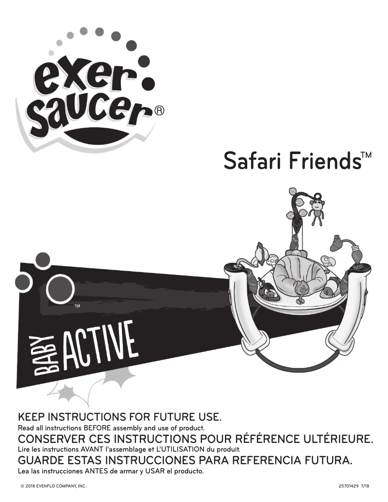 Image de la première page du manuel de l'appareil Safari Friends