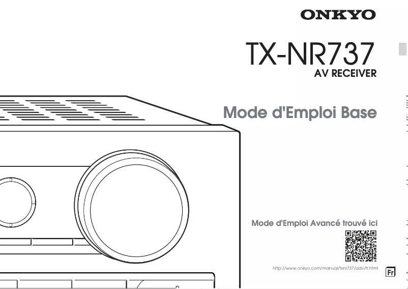 Page 1 of the manual User Manual Onkyo TX-NR737