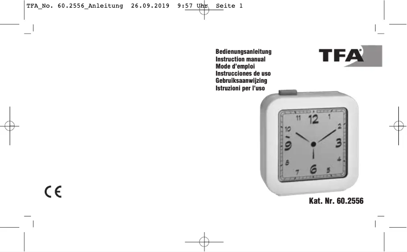 Page 1 de la notice Manuel utilisateur TFA 60.2556.02