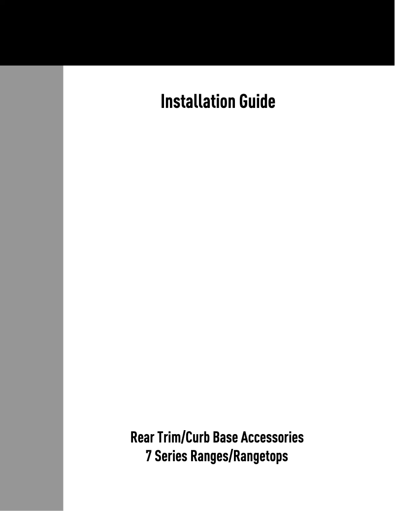 Page 1 of the manual Instructions / Assembly Viking VGR73626BCB