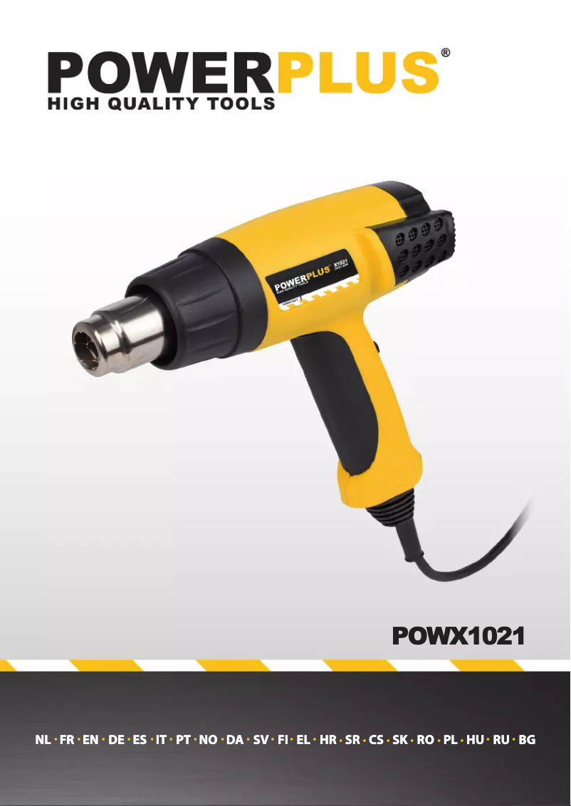 Page 1 de la notice Manuel utilisateur PowerPlus POWX1021