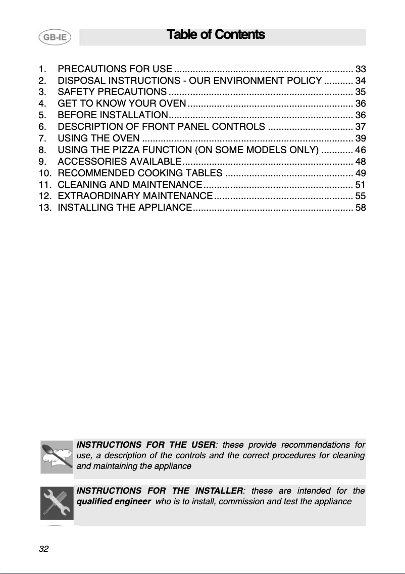 Image de la première page du manuel de l'appareil SC 110 SG