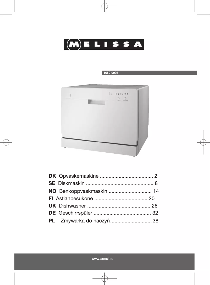 Page 1 de la notice Manuel utilisateur Melissa 16590008