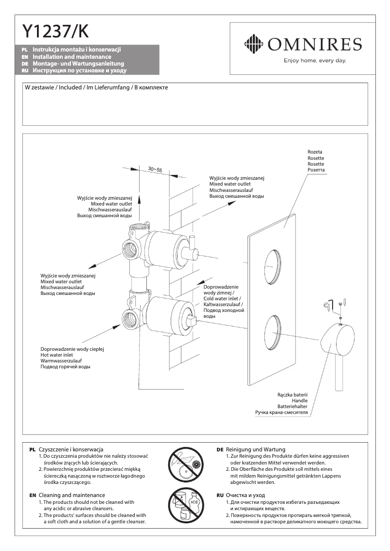 Página 1 del manual Manual de usuario Omnires Y1237