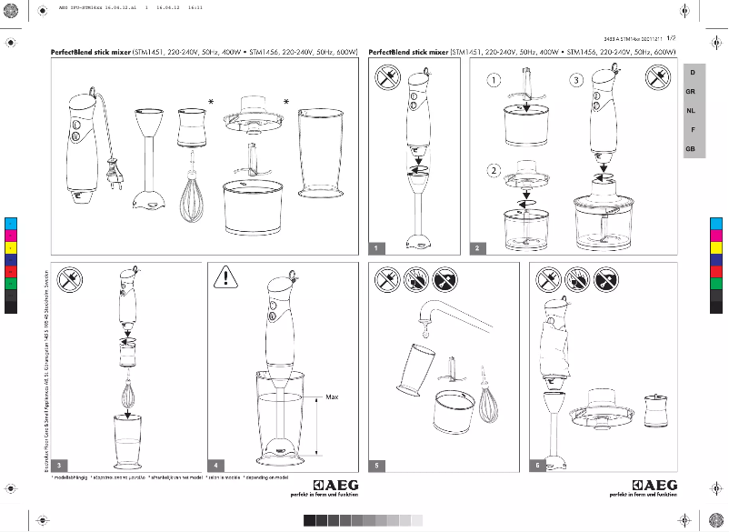 Page 1 de la notice Manuel utilisateur AEG STM1456