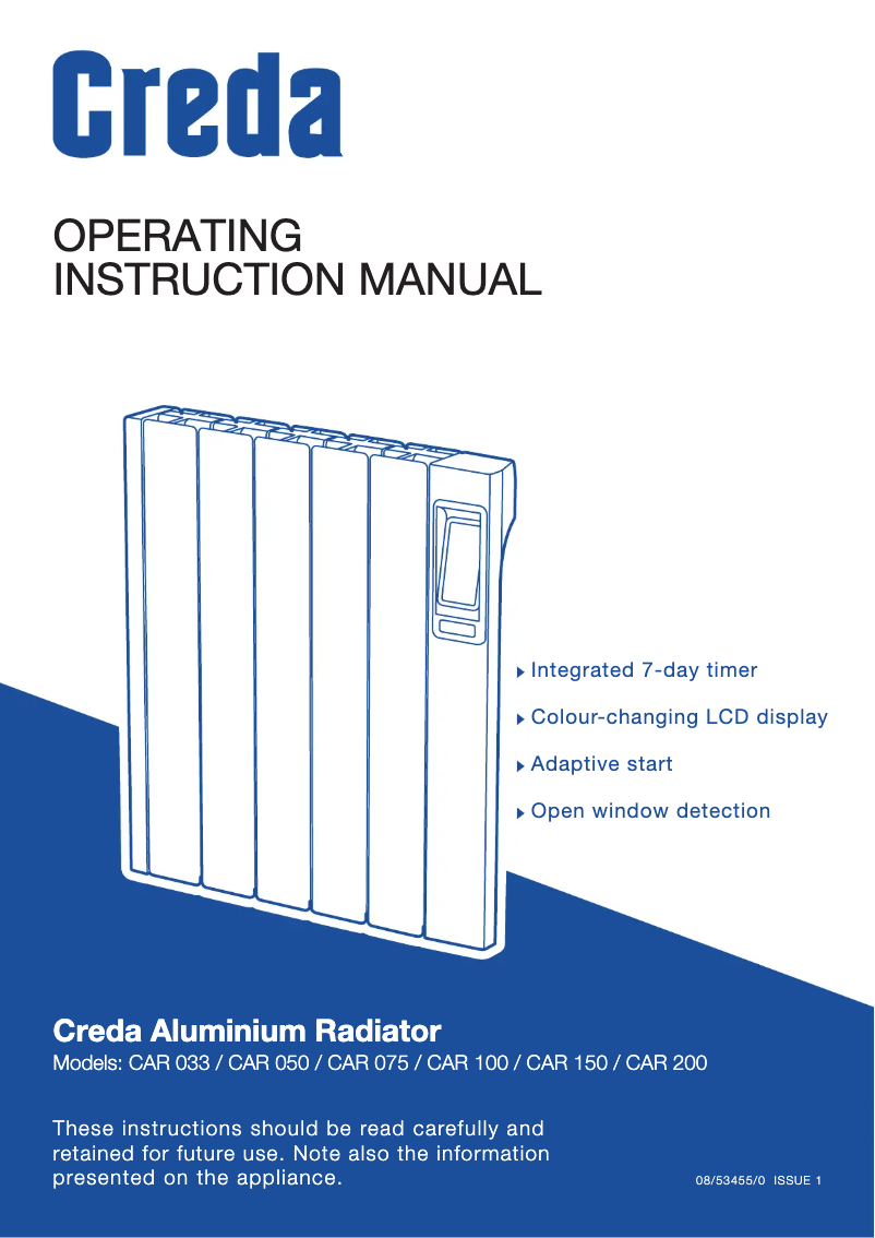 Página 1 del manual Manual de usuario Creda CAR200