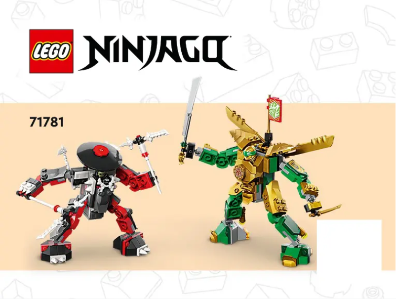 Page 1 de la notice Manuel utilisateur Lego Ninjago 71781