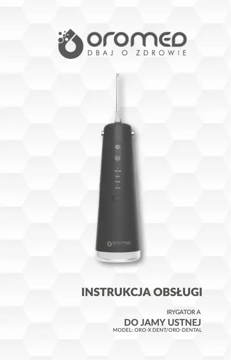 Page 1 de la notice Manuel utilisateur Oromed Oro-X