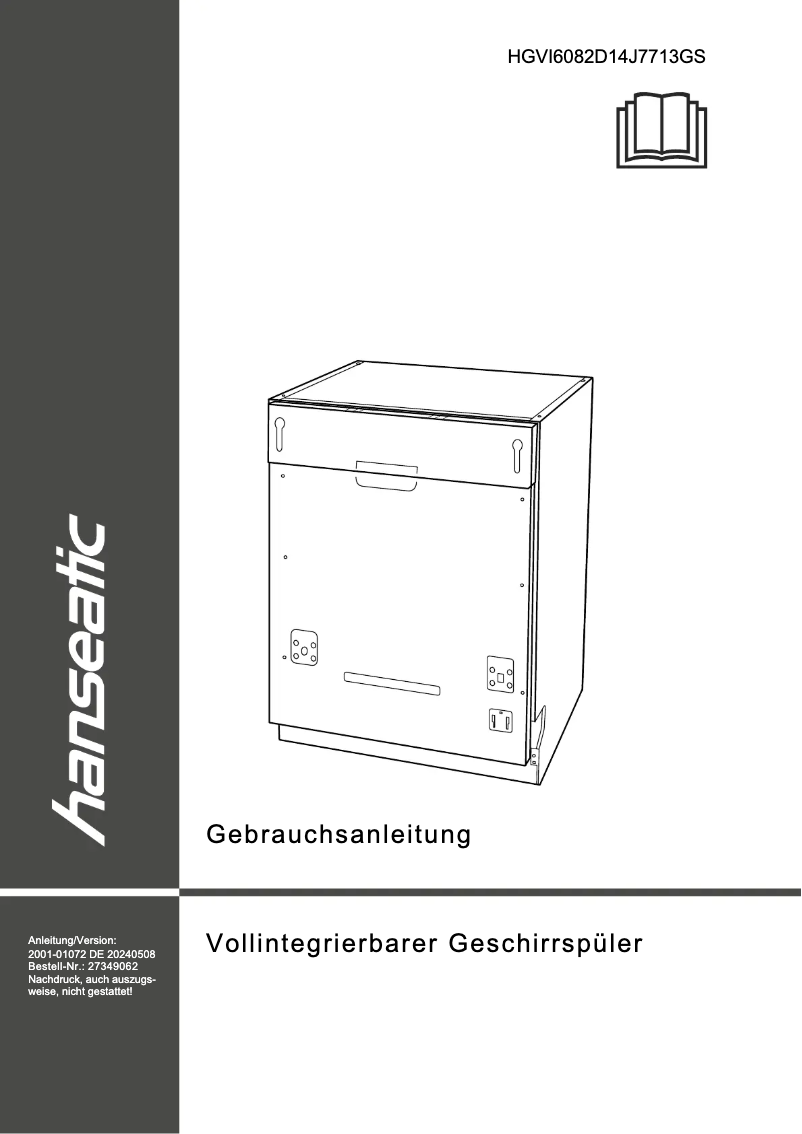 Page 1 de la notice Manuel utilisateur Hanseatic HGVI6082D14J7713GS