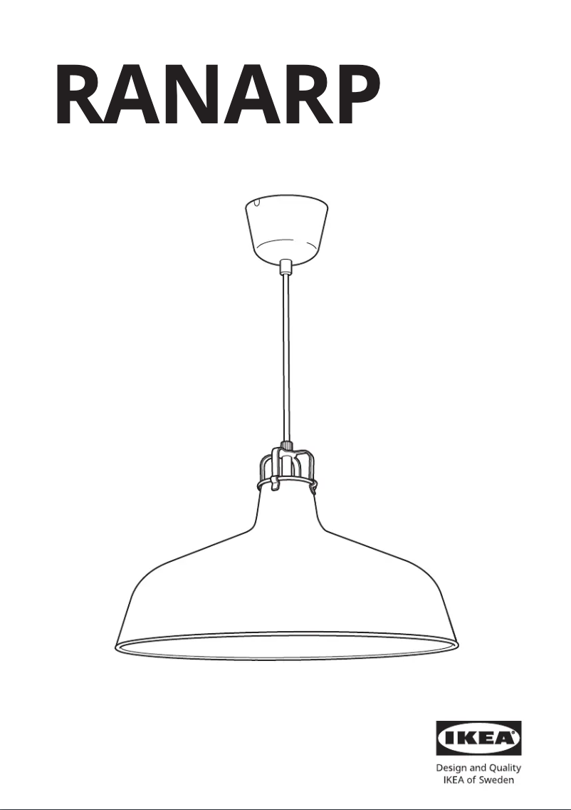 Page 1 de la notice Manuel utilisateur Ikea RANARP 003.909.71