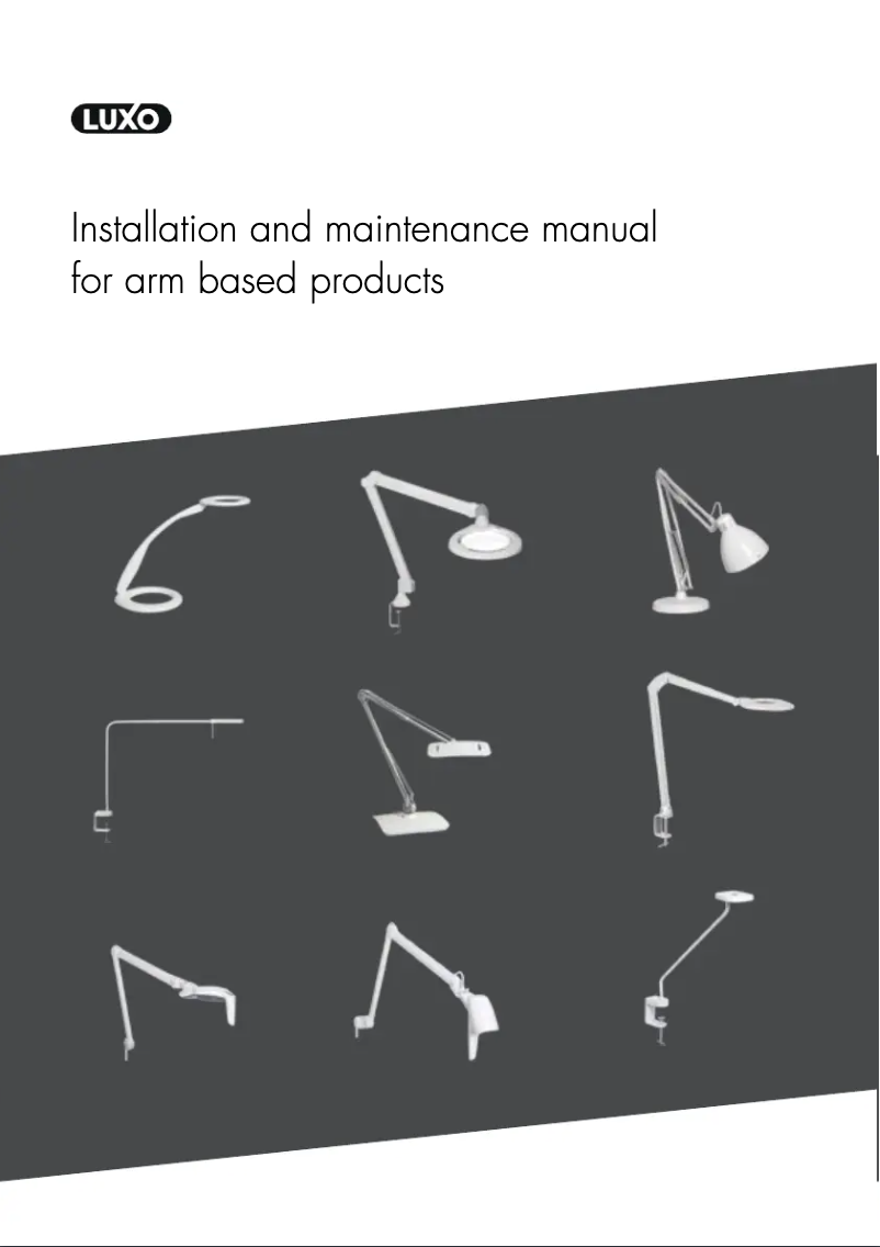 Page 1 of the manual User Manual Luxo WAL026064