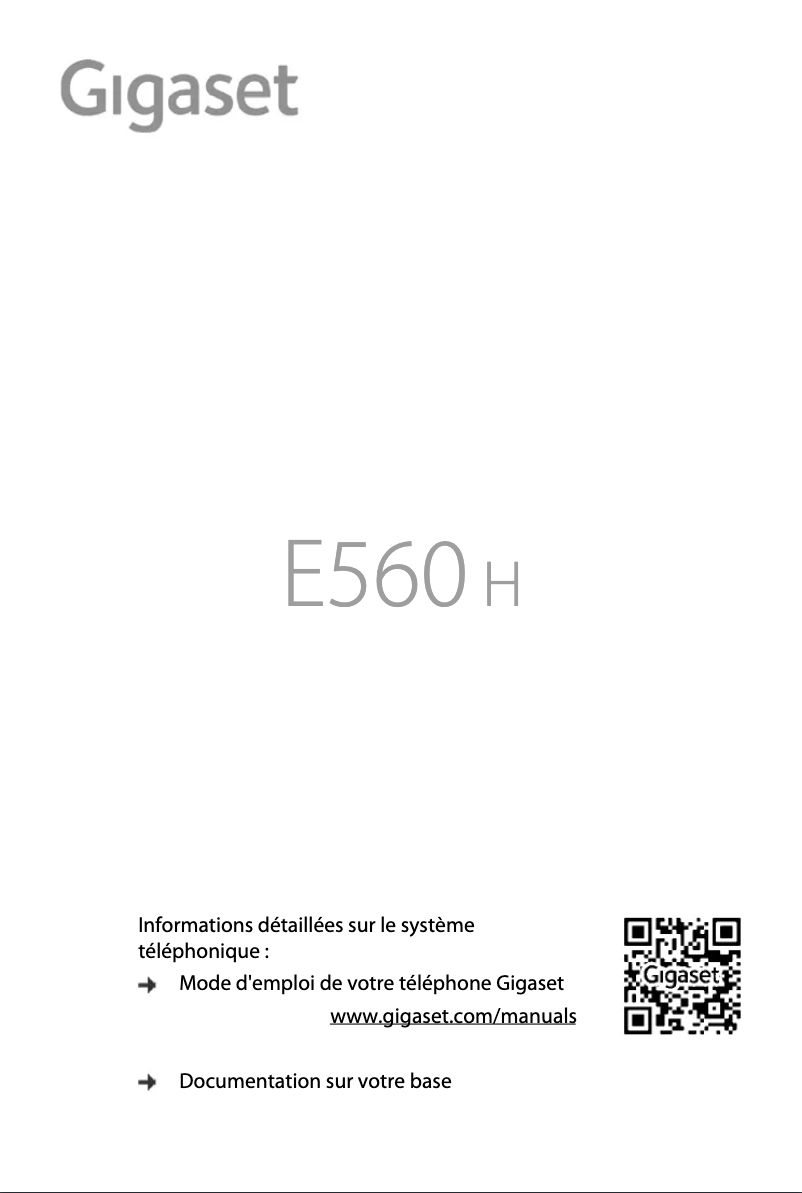 Image de la première page du manuel de l'appareil E560H