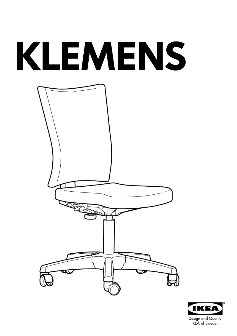 Page 1 de la notice Manuel utilisateur Ikea KLEMENS