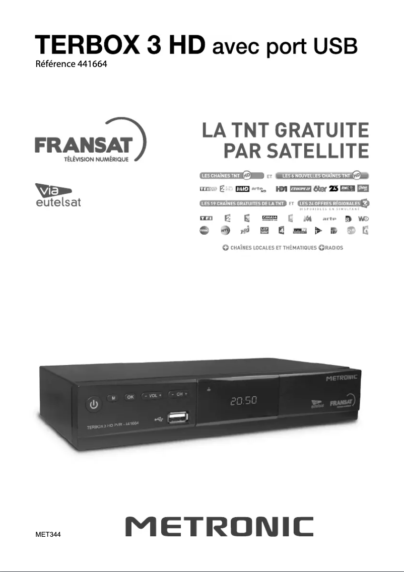 Page 1 of the manual User Manual Metronic Terbox 3 441664