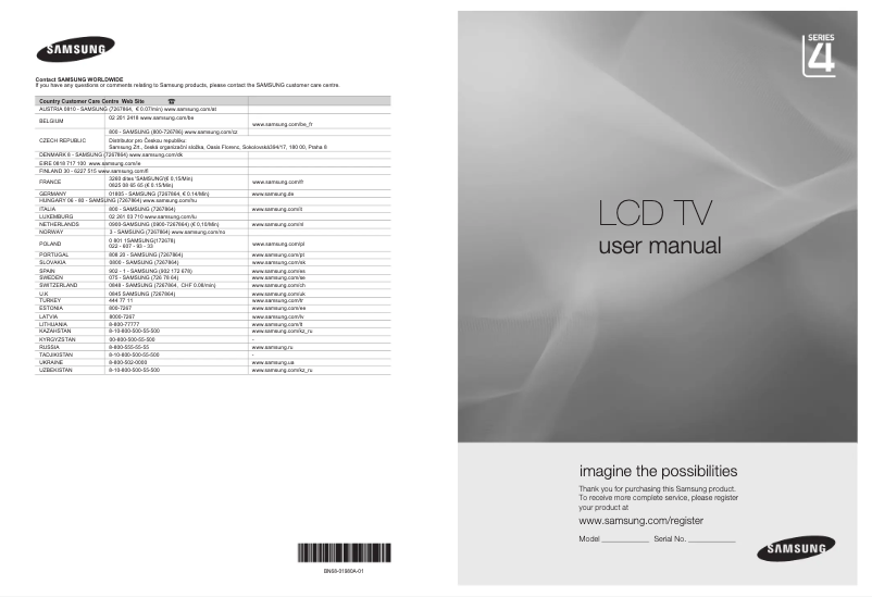 Page 1 de la notice Manuel utilisateur Remington LE22B450C4W