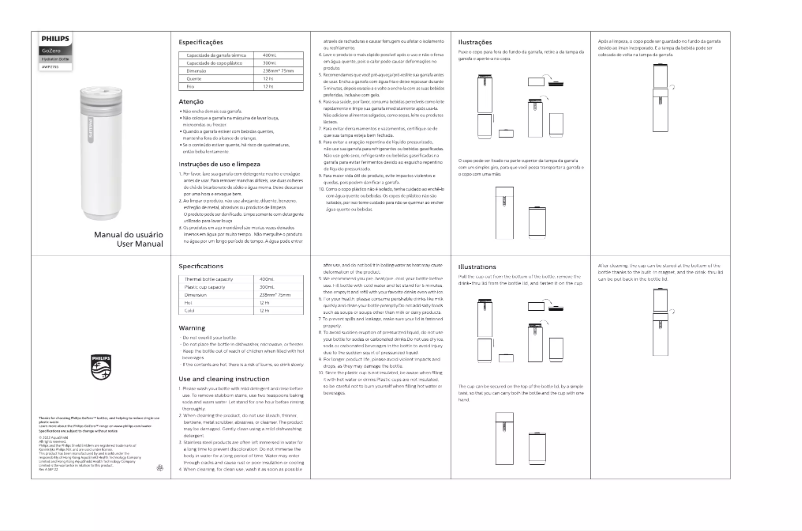 Page 1 de la notice Manuel utilisateur Philips GoZero AWP2755