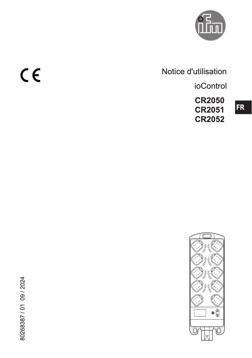 Página 1 del manual Manual de usuario IFM CR2052