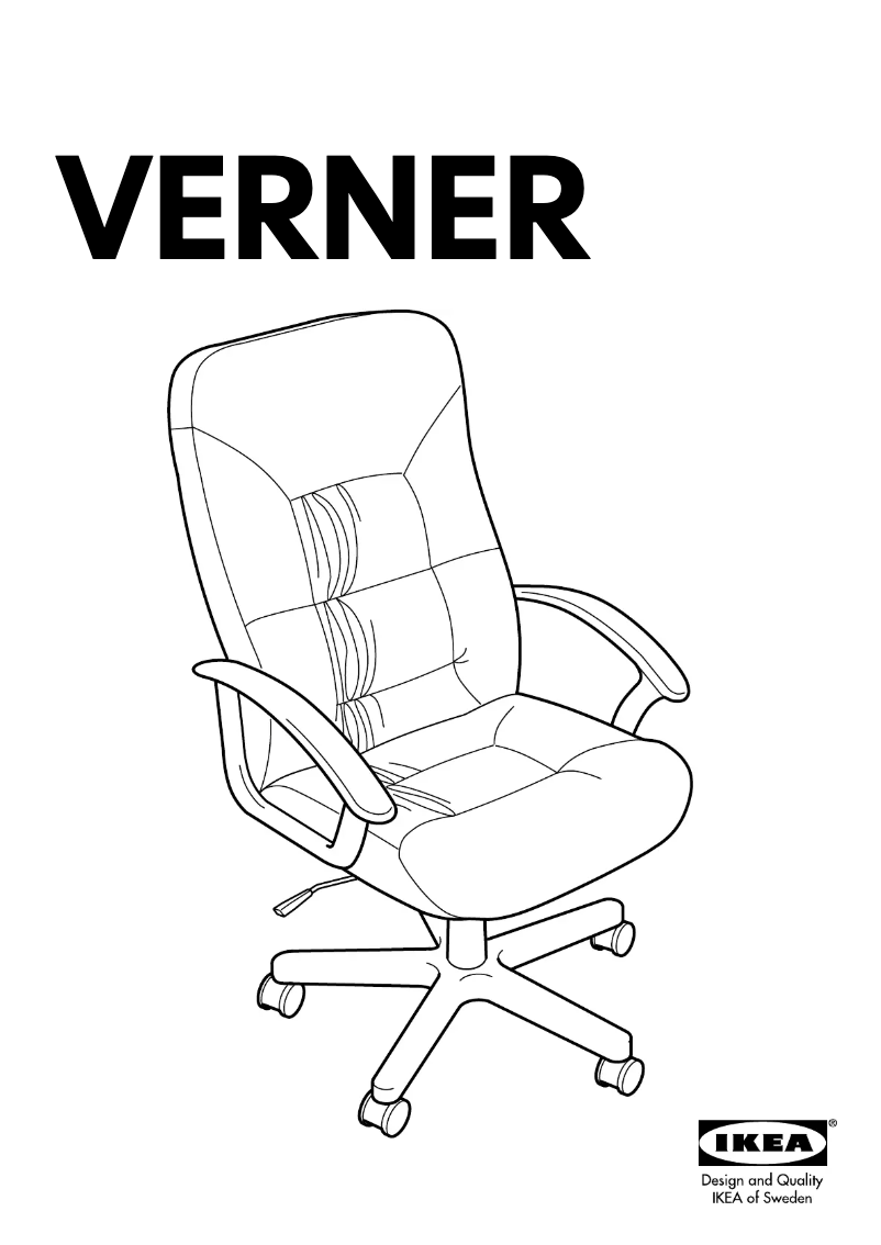 Page 1 de la notice Manuel utilisateur Ikea VERNER