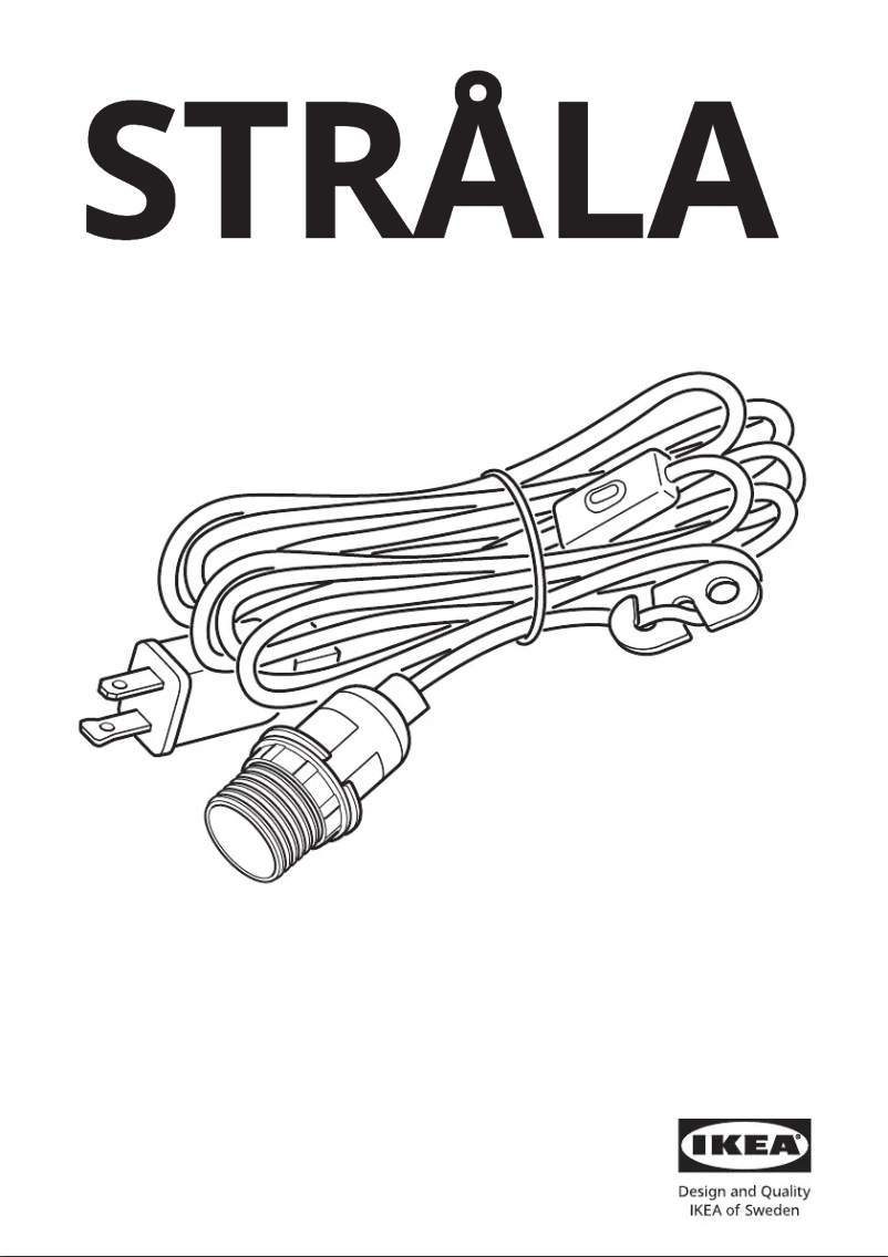 Page 1 de la notice Manuel utilisateur Ikea STRÅLA 903.715.05