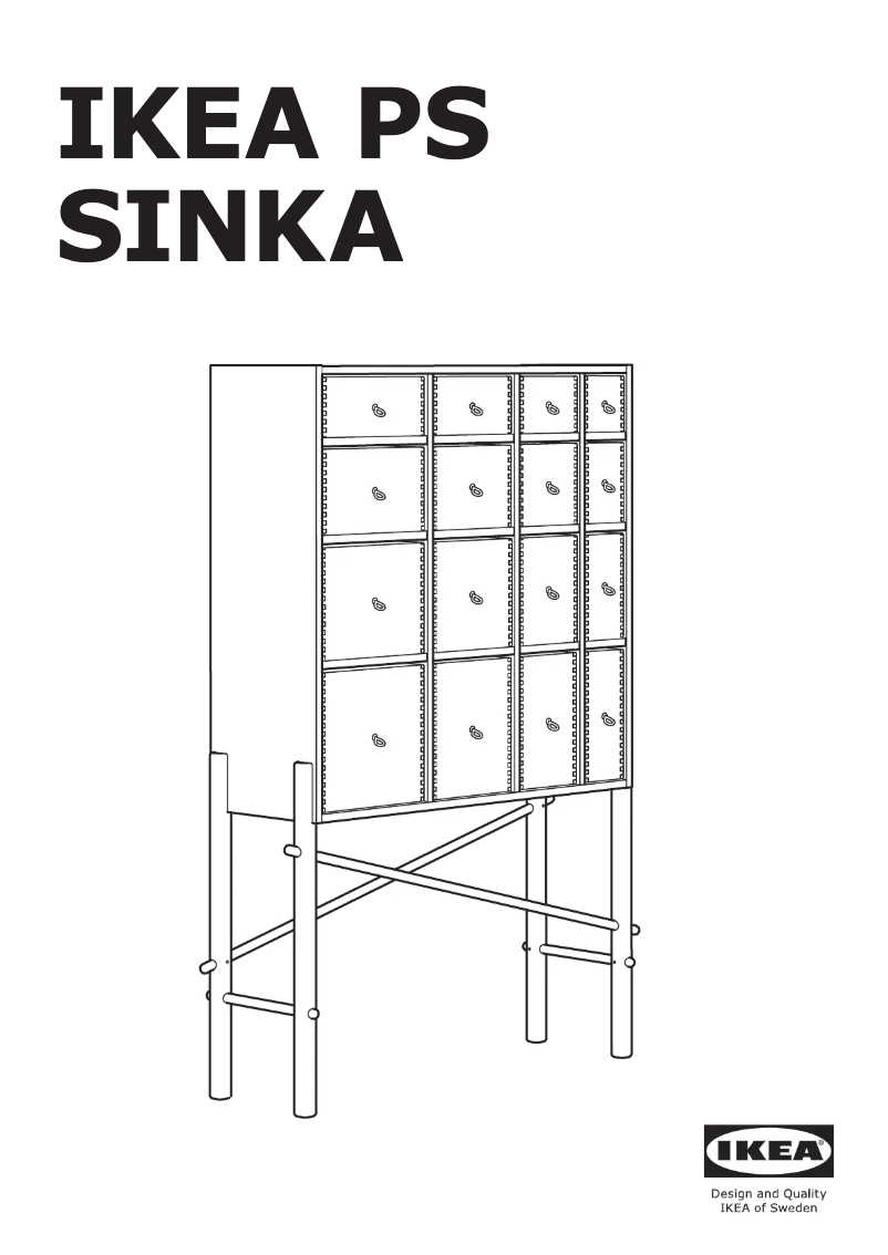 Page 1 de la notice Manuel utilisateur Ikea PS SINKA 204.943.12