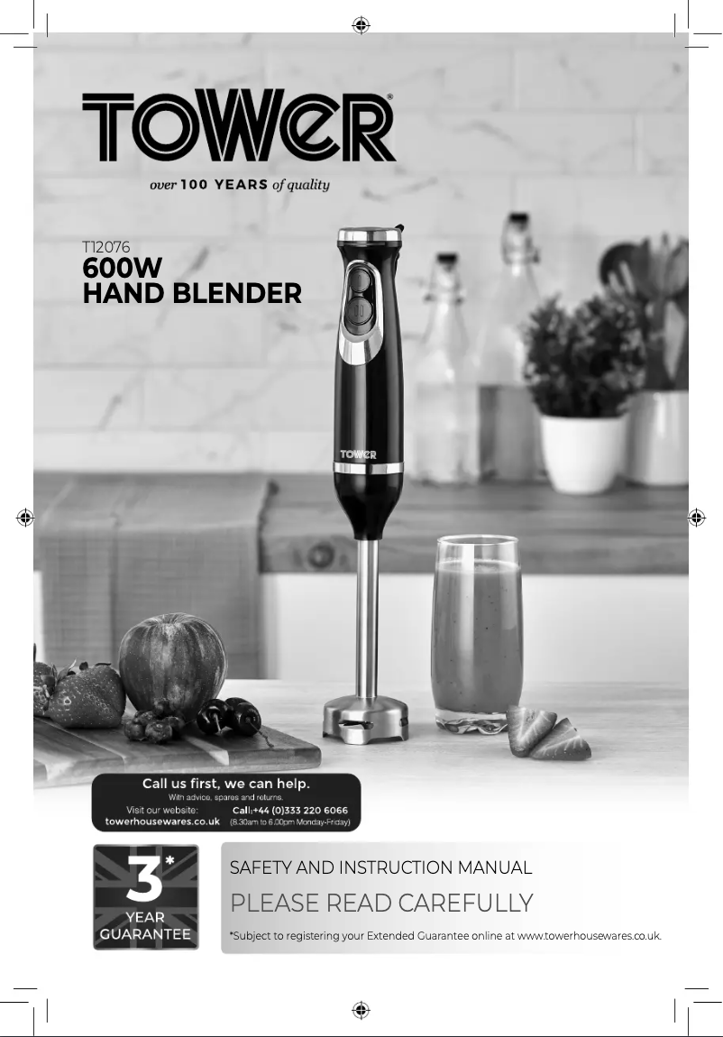 Página 1 del manual Manual de usuario Tower T12076