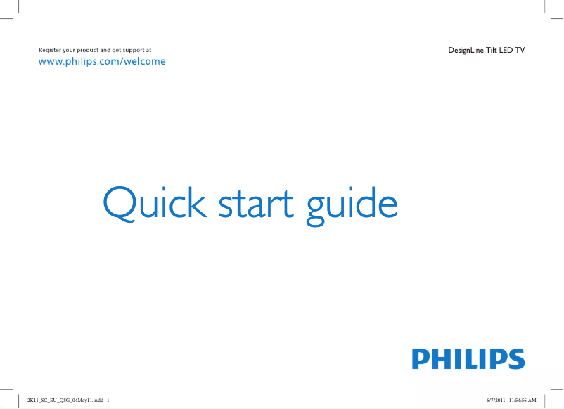 Page n°1 - Guide de démarrage rapide Philips DesignLine 26PDL4916H