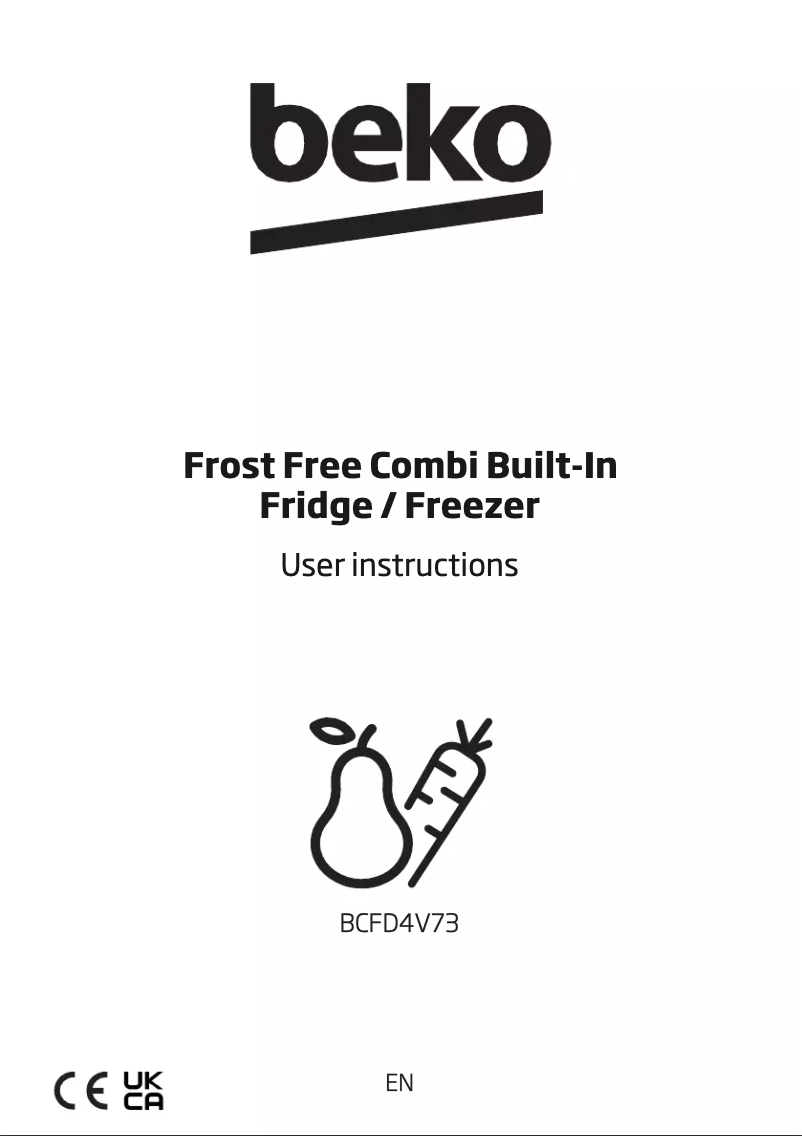 Page 1 de la notice Manuel utilisateur Beko BCFD4V73
