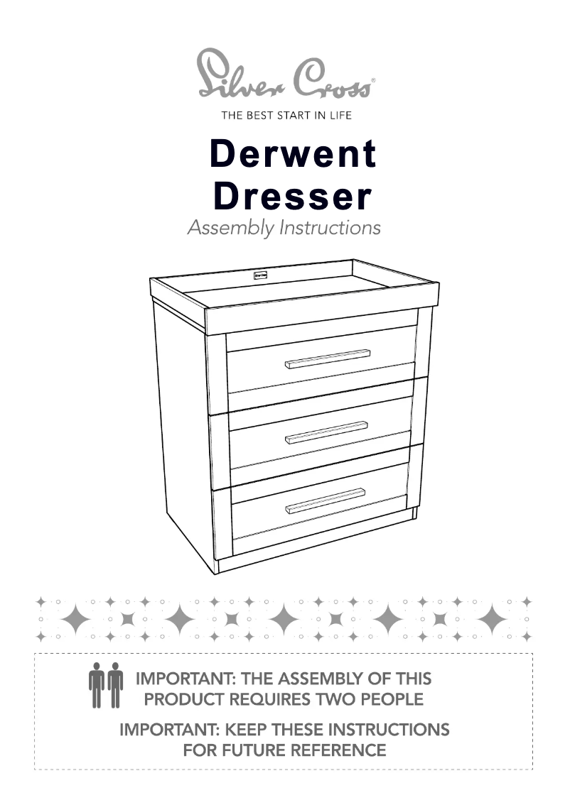 Page 1 de la notice Manuel utilisateur Silver Cross Derwent Dresser