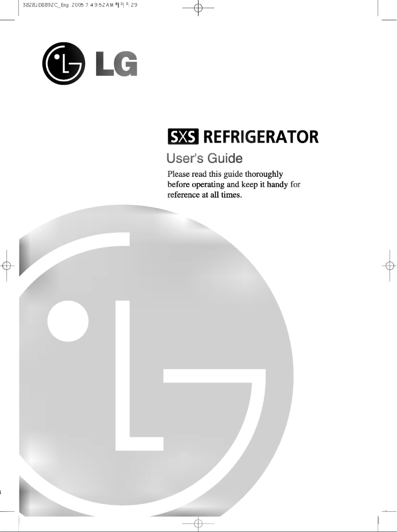 Page 1 de la notice Manuel utilisateur LG GR-L247QTFA