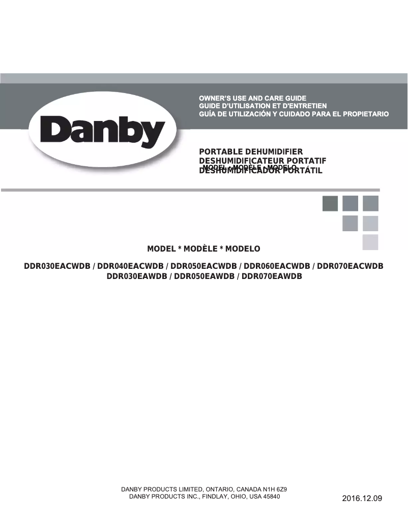 Página 1 del manual Manual de usuario Danby DDR050EAWDB