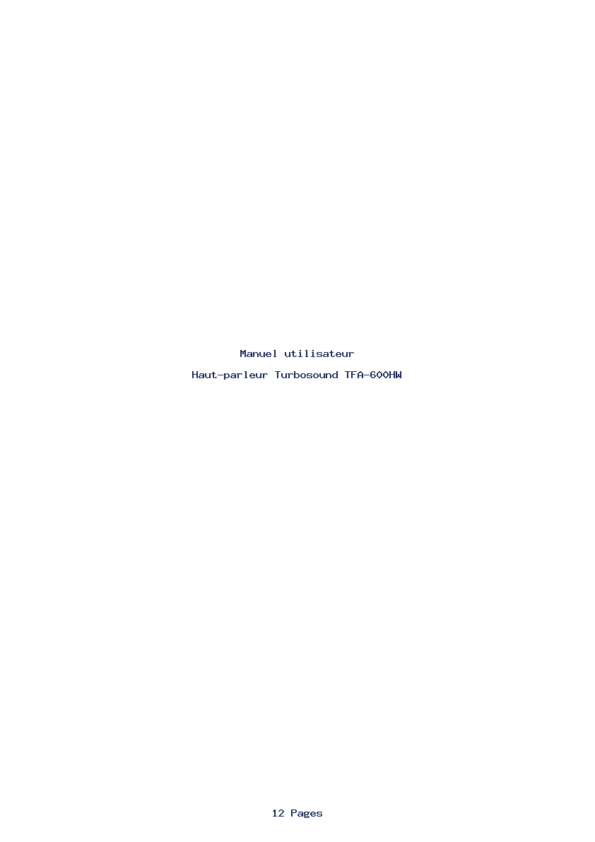 Image de la première page du manuel de l'appareil TFA-600HW